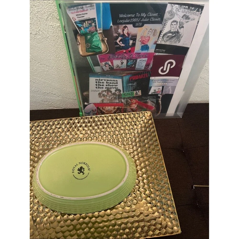 #2309*”6x9”Green Ceramic Serving Bowl - Home Dining